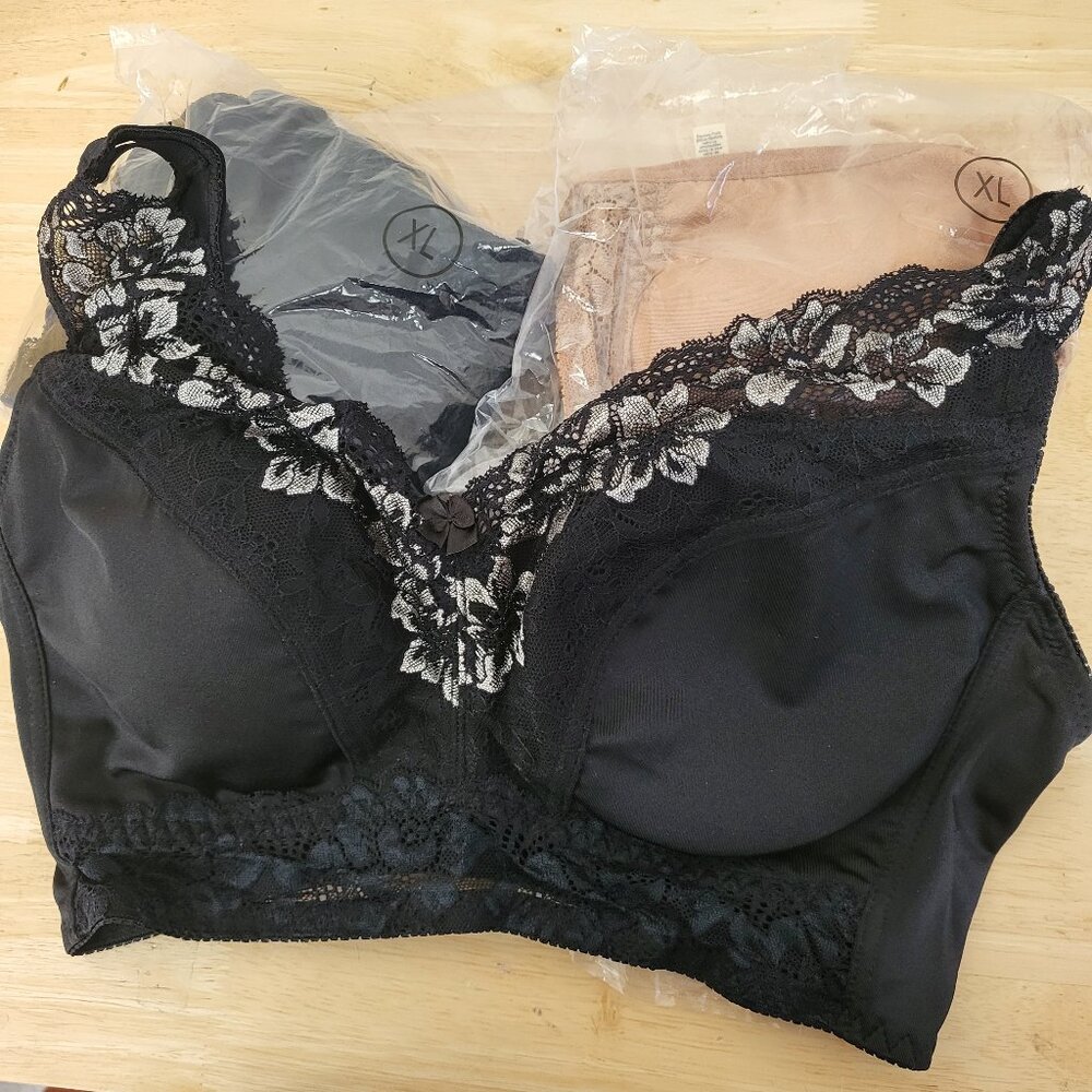 Rhonda Shear Pin Up Bras, 3 pack XL